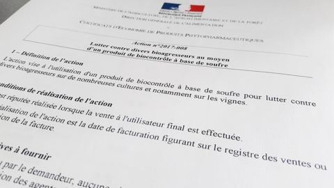 La fiche 2017-008, sur le soufre, a généré 28 % de CEPP en 2018. © M. COISNE